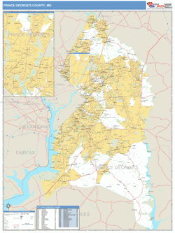 Prince-Georges County, MD Map Book (Basic Style)